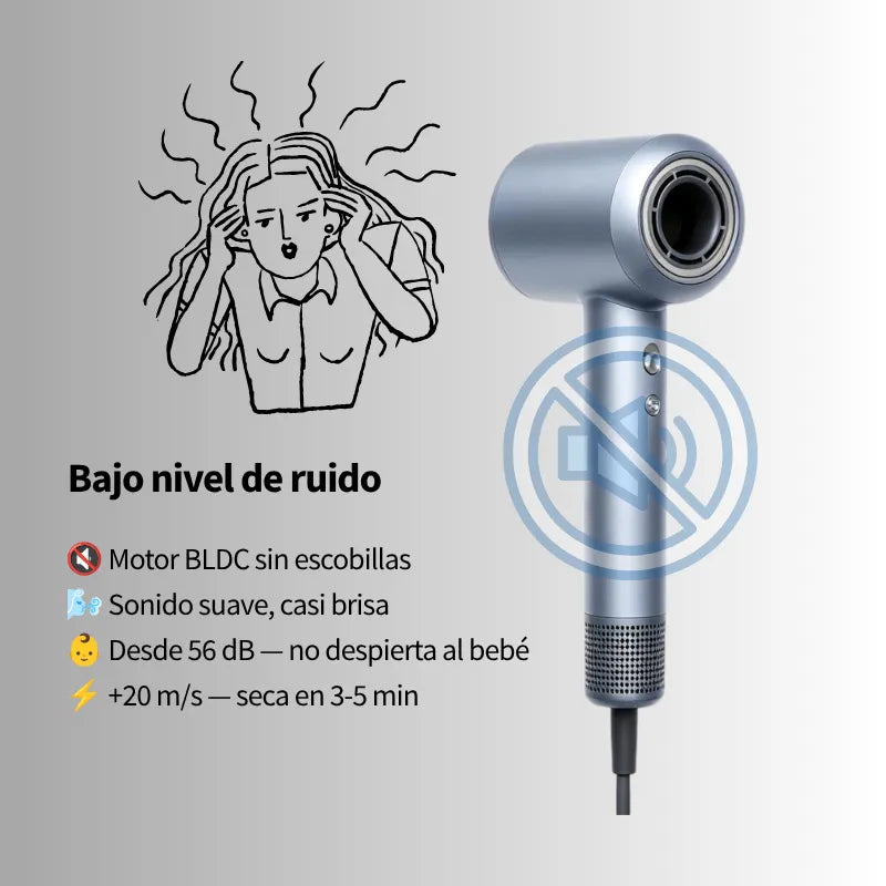 Secador de pelo iónico cerámico Gaabor Radiance con difusor blanco HD-M01A