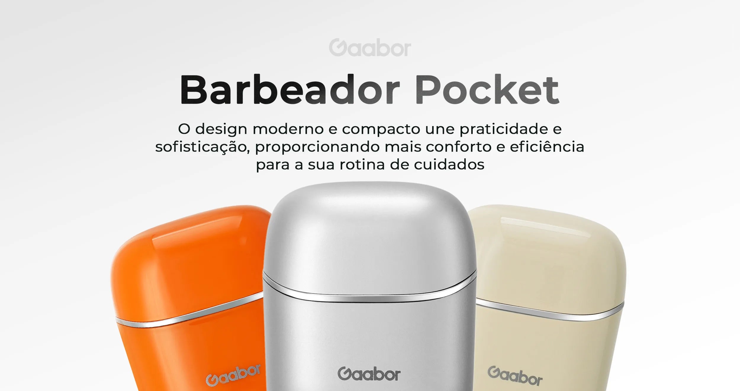 Gaabor Silver Pocket Electric Shaver and Razor for Men ER-T01A