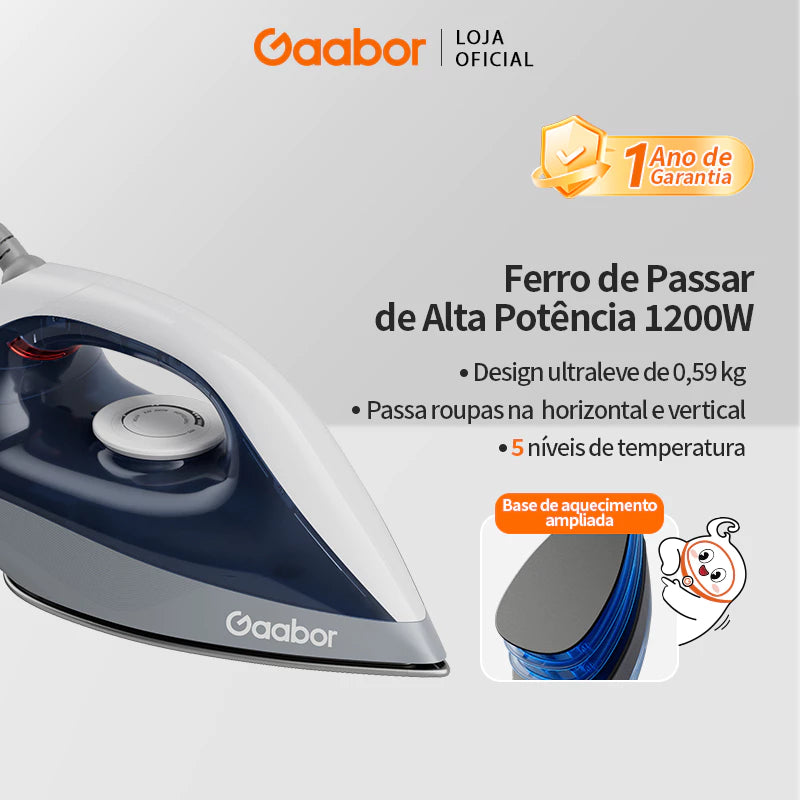 Ferro a vapor Gaabor 1200W 127V/220V HM-M02A