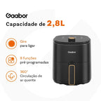 Kit Gaabor Blender SMOOVE+ e Air Fryer UNI Analógica