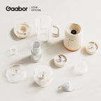 Processador de alimentos Gaabor 3 em 1 com 3 tigelas, 3 lâminas, bivolt, 400 W, aço inoxidável, JM-12E01A