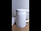 Gaabor Chaleira elétrica 1,7L resistente ao calor de parede dupla em aço inoxidável Aço inoxidável