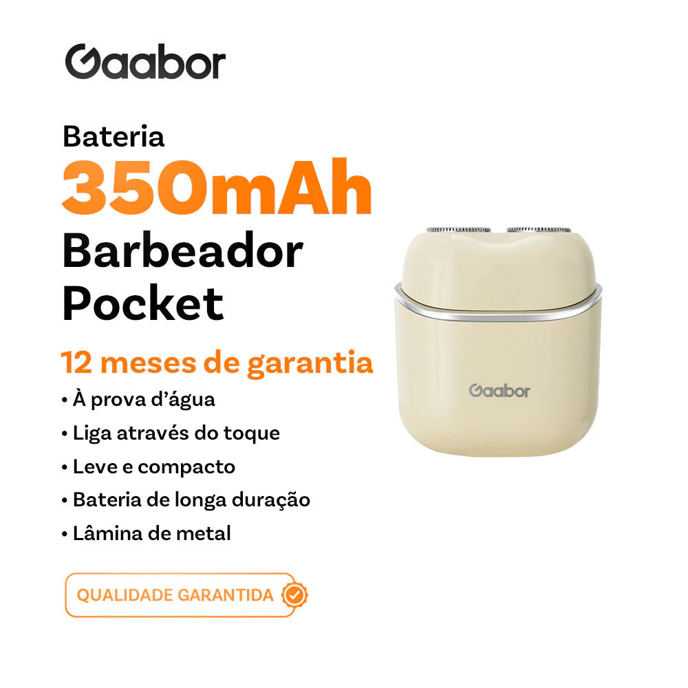 Gaabor pocket waterproof electric face shaver ranks among the best electric razors for men's ER-T01C