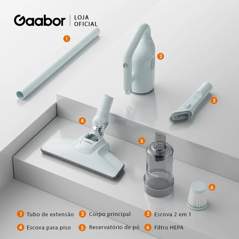 Gaabor 2-in-1 Corded Vacuum Cleaner with 4.5m Cord, Strong Suction 18000Pa, Washable Filter, 0.5L CW-18M02A